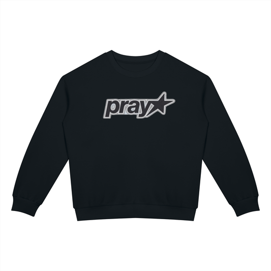 THE PRAY Drop shoulder Crewneck Sweatshirt